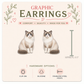 Ragdoll Cat Stud Earrings, Seal Bicolor Ragdoll Earrings, Cat Lover Gift, Hypoallergenic Posts, Clip On Cat Earrings