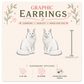 White Maine Coon Cat Stud Earrings, Maine Coon Earrings, Cat Lover Gift, Hypoallergenic Cat Studs, Clip On Earrings