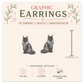 Black Smoke Maine Coon Cat Stud Earrings, Maine Coon Earrings, Cat Lover Gift, Hypoallergenic Cat Studs, Handmade Jewelry