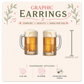 Beer Mug Stud Earrings, Beer Lover Earrings, Pint Glass Earrings, Brewery Gift, Oktoberfest Jewelry, Graphic Stud Earrings