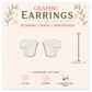 Coffee Creamer Cup Stud Earrings, Mini Creamer Graphic Studs, Resin Sealed Lightweight Jewelry