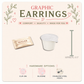 Coffee Lover Stud Earrings, Coffee Cup Graphic Studs, Resin Sealed Lightweight Jewelry