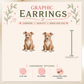 Pit Bull Puppy Stud Earrings, Pitbull Dog Earrings, Dog Lover Gift, American Pit Bull Terrier Jewelry, Cute Puppy Graphic Stud Earrings