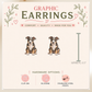 Tri Color Pit Bull Stud Earrings, Pitbull Earrings, Pit Bull Mom Gift, Dog Lover Earrings, Cute Graphic Stud Jewelry