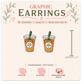 Iced Coffee Stud Earrings, Coffee Cup Earrings, Coffee Lover Gift, Cute Coffee Jewelry, Graphic Stud Earrings, Handmade Lightweight Earrings