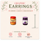 Peanut Butter & Jelly Stud Earrings | PB&J Graphic Earrings | Cute Food Earrings | Stainless Steel, Silicone or Clip-On