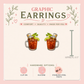 Michelada Graphic Stud Earrings | Spicy Beer Cocktail Earrings | Mexican Drink Jewelry | Foodie Gift | Handmade Earrings