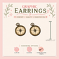Camping Lantern & Compass Graphic Stud Earrings | Camping Earrings | RV Life Jewelry | Hiking Gift | Outdoor Adventure Earrings