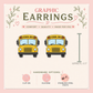 School Bus Stud Earrings, Teacher Earrings, Back to School Jewelry, Bus Driver Gift, Classroom Graphic Earrings, Cute School Bus Studs