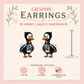 Skeleton Goose Stud Earrings, Halloween Goose Earrings, Spooky Cute Duck Jewelry, Resin Sealed Lightweight Studs