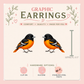 Baltimore Oriole Stud Earrings, Oriole Earrings, Orange Bird Studs, Bird Lover Gift, Backyard Bird Jewelry, Nature Earrings