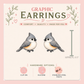 Tufted Titmouse Graphic Stud Earrings, Backyard Bird Lover Jewelry, Nature Inspired Studs
