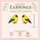 American Goldfinch Stud Earrings, Goldfinch Earrings, Yellow Bird Studs, Bird Lover Gift, Backyard Bird Jewelry, Nature Earrings