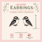 Downy Woodpecker Stud Earrings, Woodpecker Earrings, Bird Stud Earrings, Bird Lover Gift, Woodland Bird Jewelry, Nature Earrings