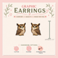 Owl Stud Earrings, Great Horned Owl Earrings, Cute Owl Studs, Woodland Bird Earrings, Owl Lover Gift, Nature Jewelry