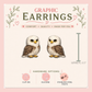 Bald Eagle Graphic Stud Earrings, Patriotic Bird Wildlife Jewelry
