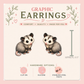 Opossum Stud Earrings, Cute Possum Earrings, Baby Opossum Studs, Woodland Animal Earrings, Funny Possum Gift, Nature Jewelry