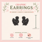 Silkie Chicken Graphic Earrings | Cute Fluffy Hen Stud Earrings | Farm Animal Earrings | Backyard Chicken Jewelry | Chicken Lover Gift