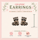 Cute Raccoon Stud Earrings, Woodland Animal Earrings, Raccoon Lover Gift, Graphic Stud Earrings, Nature Lover Jewelry