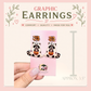 Ghost Raccoon Halloween Dangle Earrings, Trick or Treat Raccoon Jewelry, Cute Spooky Resin Sealed Lightweight Earrings