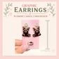 Christmas Raccoon Dangle Earrings, Reindeer Raccoon Holiday Earrings, Cute Woodland Resin Sealed Lightweight Jewelry