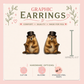 Groundhog Stud Earrings with Top Hat, Cute Groundhog Earrings, Groundhog Day Jewelry, Whimsical Animal Studs, Funny Gift