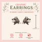Opossum Mom and Baby Stud Earrings, Baby on Back, Woodland Animal, Lightweight Plastic (0.5")