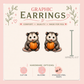 Opossum Pumpkin Stud Earrings, Cute Possum, Fall Halloween Jewelry, Orange Pumpkin, Lightweight Plastic (0.5")