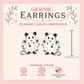 Ghost Opossum Stud Earrings, Cute Possum Ghost, Halloween Jewelry, Spooky Animal, Lightweight Plastic (0.5")