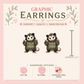 Certified Little Goblin Opossum Stud Earrings, Funny Possum, Green Hoodie, Quirky Animal, Lightweight Plastic (0.5")