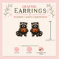 Raccoon Rotisserie Chicken Stud Earrings, Funny Trash Panda, Foodie Animal Jewelry, Lightweight Plastic (0.5")