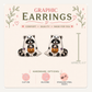 Halloween Raccoon Stud Earrings, Ghost Costume, Pumpkin Candy Bucket, Trick or Treat, Lightweight Plastic (0.5")