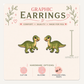 Iguanodon Stud Earrings, Cute Dinosaur Earrings, Green Dino Jewelry, Prehistoric Earrings, Dinosaur Lover Gift