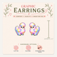 Silkie Chicken Stud Earrings, Rainbow Chicken Jewelry, Chicken Lover Gift, Farm Animal Graphic Studs