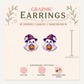 Rainbow Ghost Stud Earrings, Witch Hat Halloween Jewelry, Trick or Treat Ghost Studs