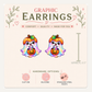 Rainbow Ghost Stud Earrings, Pumpkin Halloween Jewelry, Trick or Treat Ghost Studs