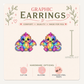 Rainbow Dragon Stud Earrings, Fantasy Dragon Jewelry, Colorful Magical Creature Studs