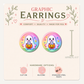 Rainbow Ghost Stud Earrings, Pastel Halloween Jewelry, Trick or Treat Ghost Studs