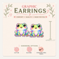Rainbow Frog Stud Earrings, Colorful Frog Jewelry, Whimsical Animal Studs, Frog Lover Gift