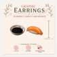 Sushi Stud Earrings, Salmon Nigiri and Soy Sauce, Mismatched Food Jewelry (0.5")