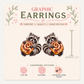 Raccoon Cinnamon Roll Stud Earrings, Woodland Bakery Animal, Lightweight Plastic (0.5")