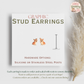 Corgi Stud Earrings, Pembroke Welsh Corgi Earrings, Corgi Mom Gift, Dog Lover Jewelry, Cute Puppy Graphic Stud Earrings