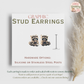 Cute Raccoon Stud Earrings, Woodland Animal Earrings, Raccoon Lover Gift, Graphic Stud Earrings, Nature Lover Jewelry