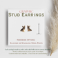 German Shepherd Puppy Stud Earrings, German Shepherd Dog Earrings, GSD Jewelry, Dog Lover Gift, Cute Graphic Stud Earrings