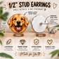Zebra Heart Earrings & Pins