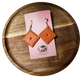 Cheddar Cracker | Polymer Clay Food Dangle Earrings