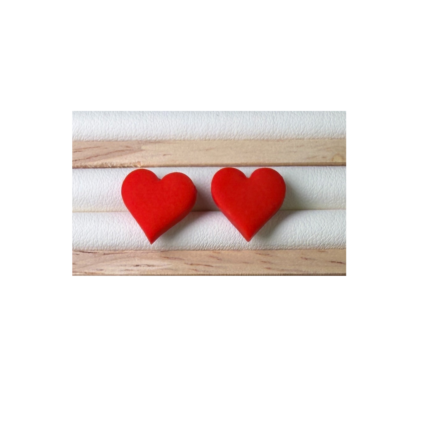 Lucky Suit Polymer Clay Stud Earrings