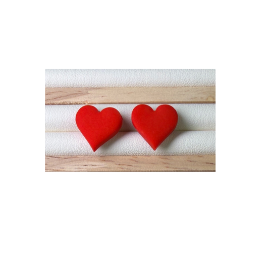 Lucky Suit Polymer Clay Stud Earrings