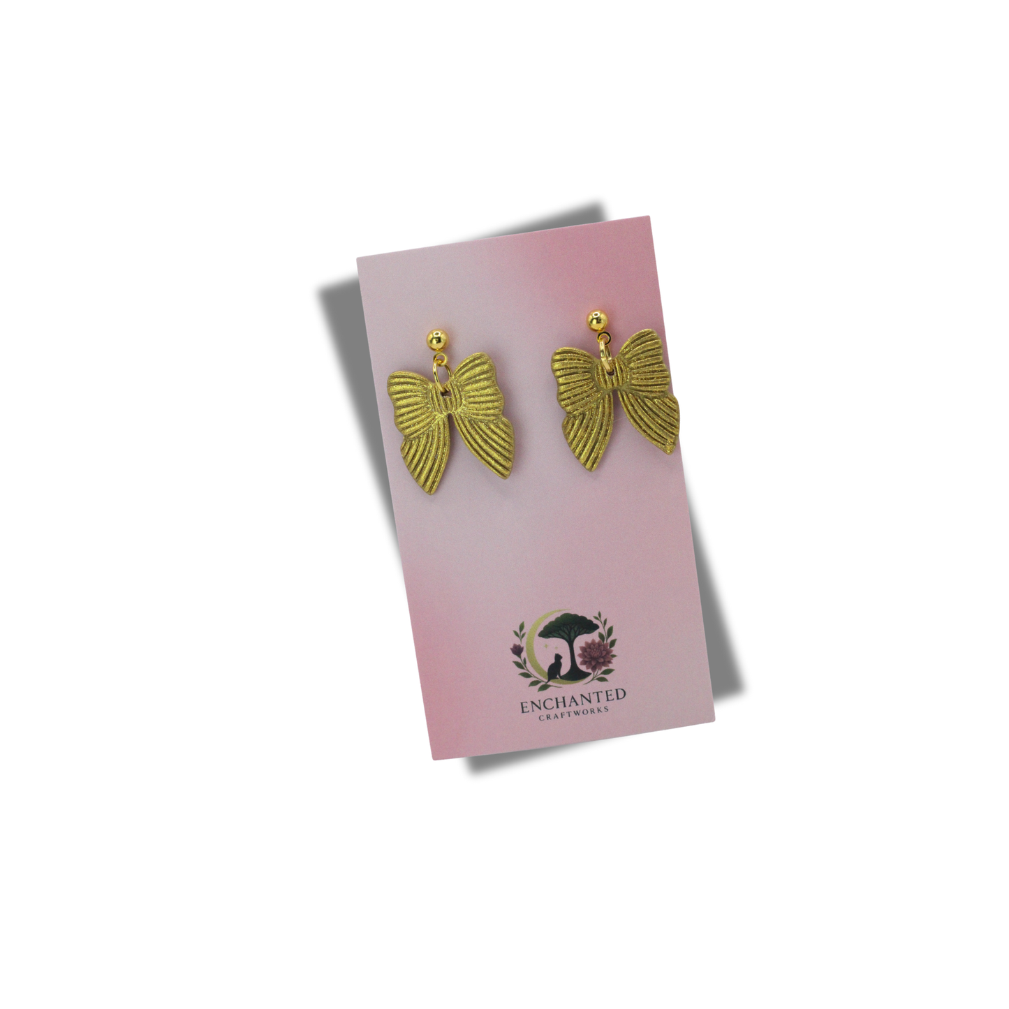 Mini Grace Bows Polymer Clay Dangle Earrings