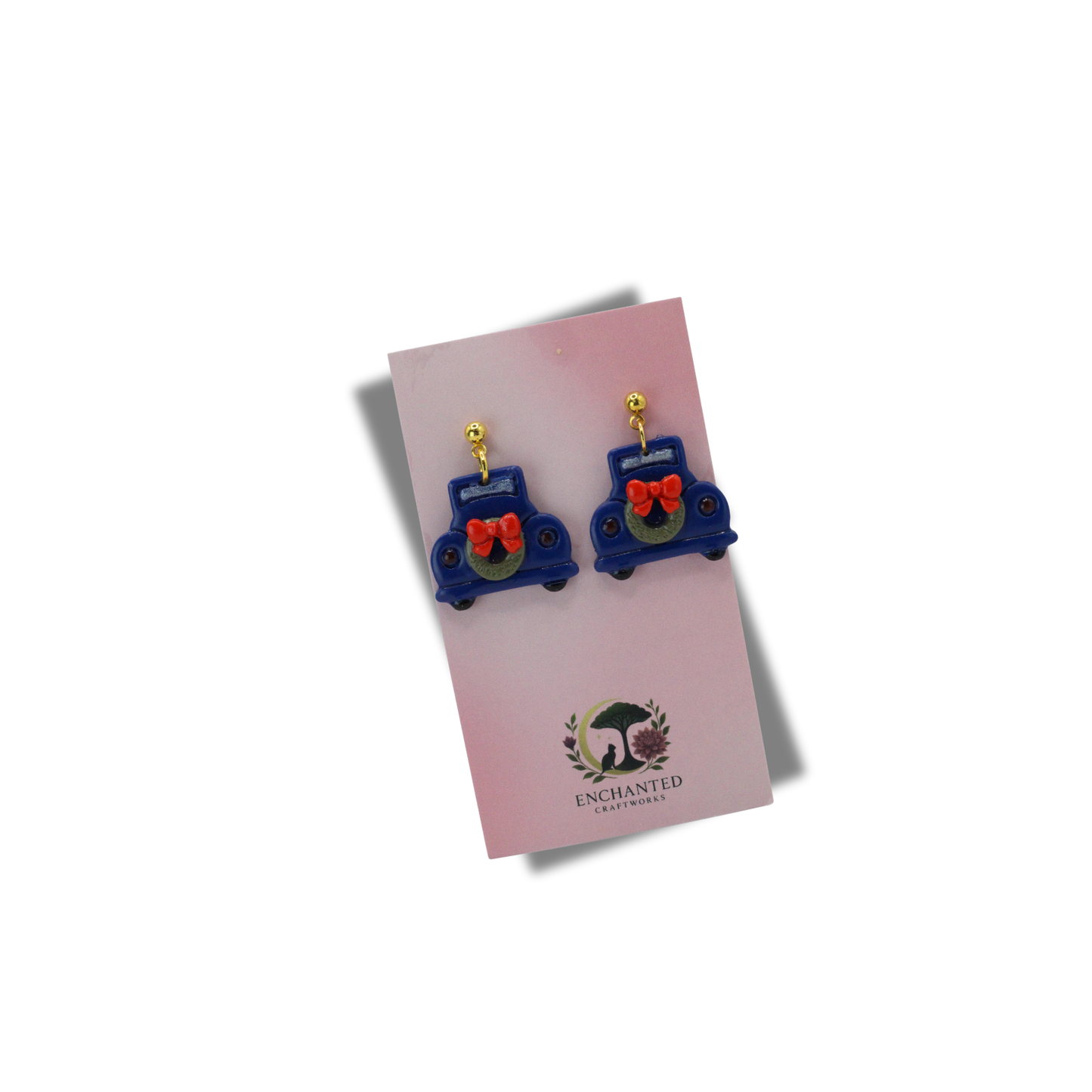 Classic Car Polymer Clay Dangle Earrings